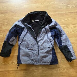 COLUMBIA FIRE RIDGE Light Shell Lined Jacket Coat - Purple Grey SIZE M Pockets